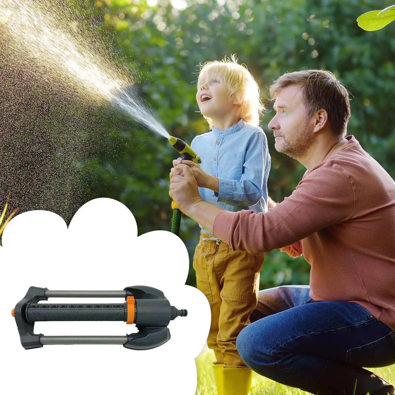 Raised Garden Bed - Wassersprinkler, oszillierendes Gartenbewässerungswerkzeug, Hofsprinkler für den