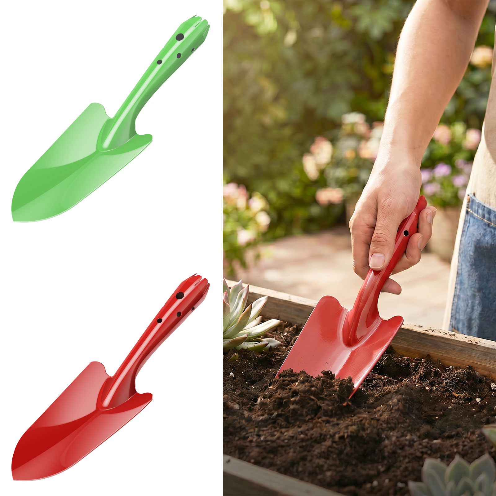 Trowel Garden Tools - Gartenkelle Rostbeständige Metall-Gartenhandschaufel Kleine Gartengeräte zum