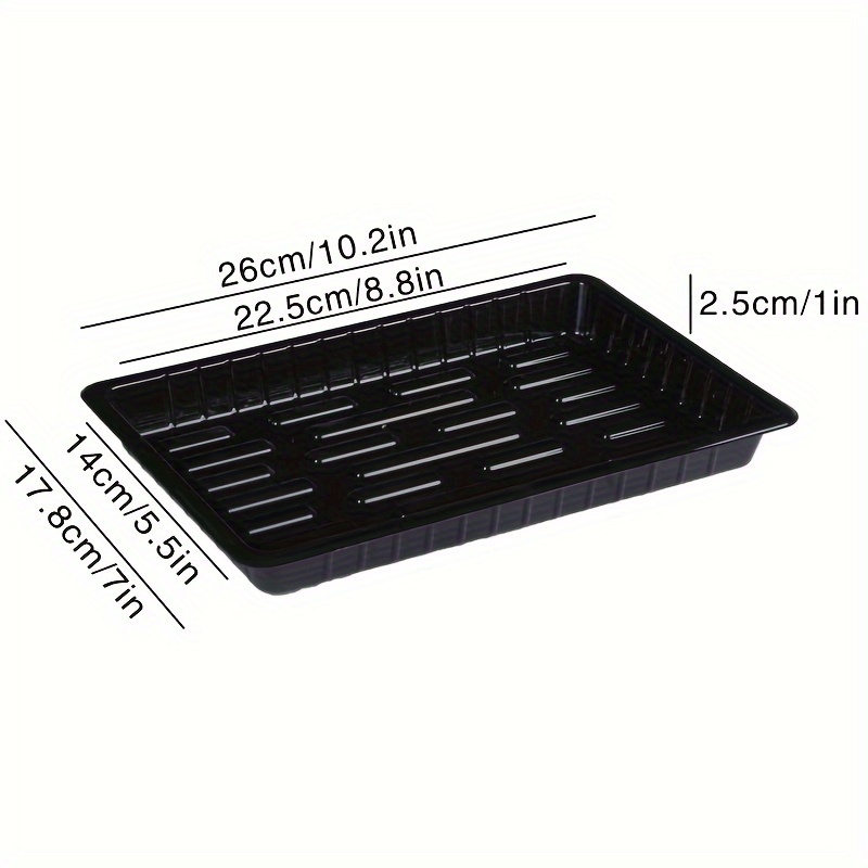 1 Stück Langlebige Schwarze PE – Seed Starter Tray Bewertung und Preis