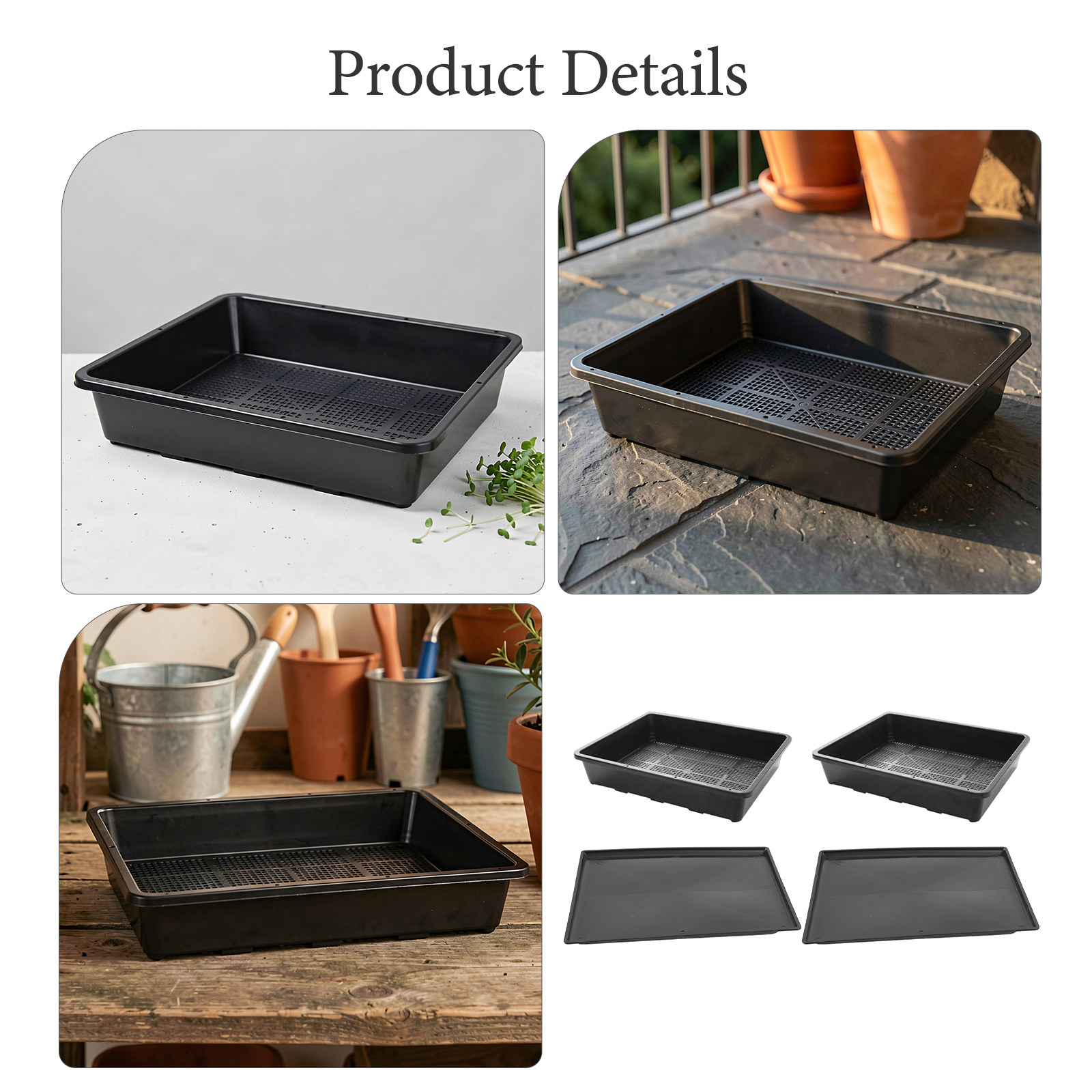 2er-Set Garten-Pflanzschalen,  – Seed Starter Tray Bewertung und Preis