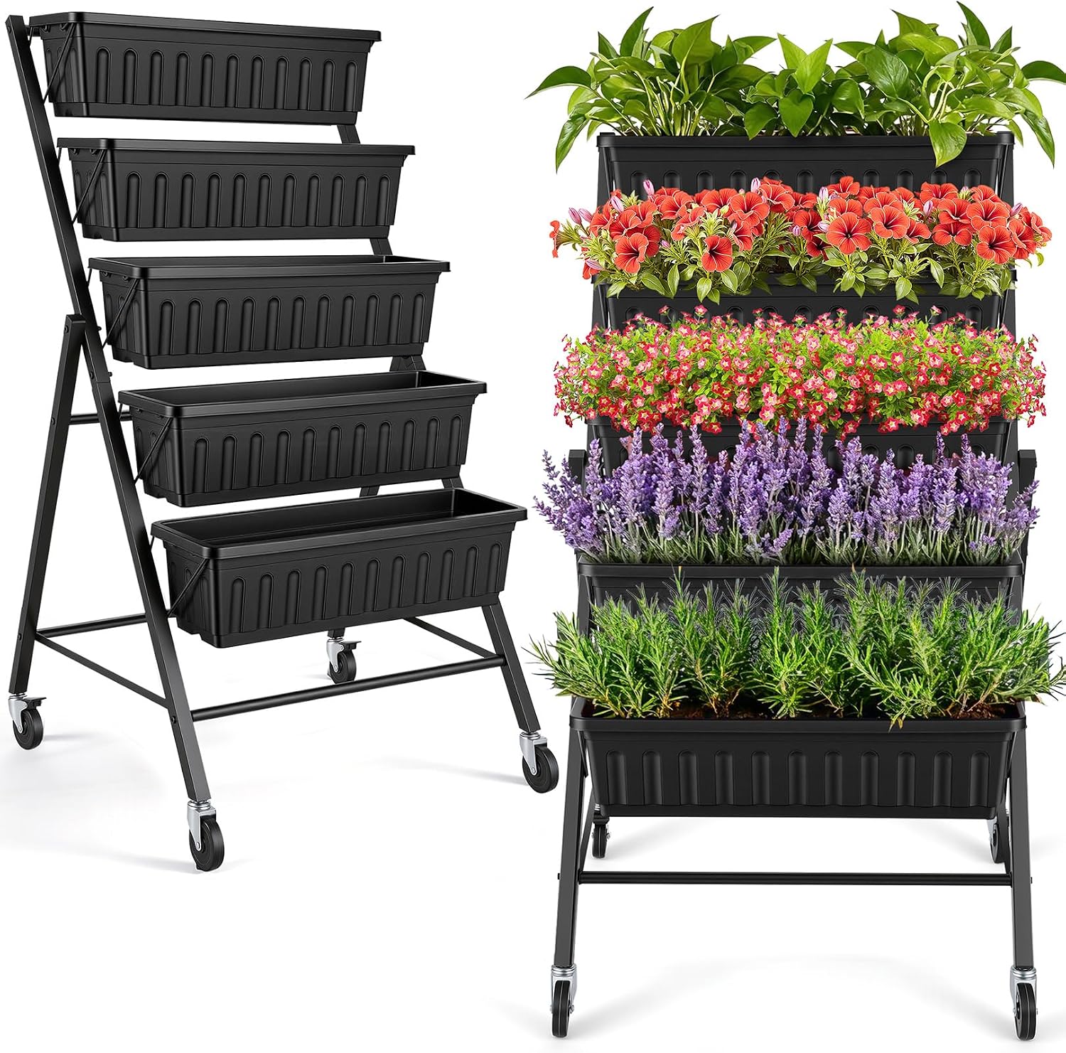 Vertikales Hochbeet mit Rädern – Indoor Herb Garden Bewertung und Preis